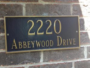 Address Sign
