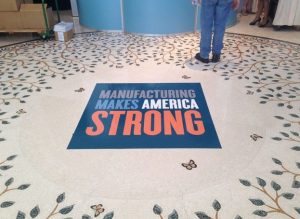 Custom Lobby Floor Vinyl Graphics